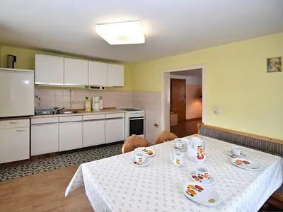 Küche/Küchenzeile in der Unterkunft Ferienhaus mit Garten in Waldnähe