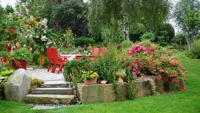 Ein Garten an der Unterkunft Ferienwohnung Ott