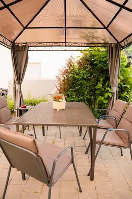 Ein Patio oder anderer Außenbereich in der Unterkunft Bruckmayers Gästehaus