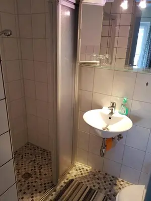 Ein Badezimmer in der Unterkunft Ferienwohnungen Dagmar