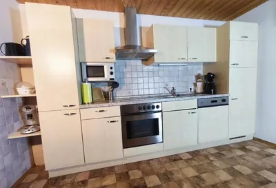 Küche/Küchenzeile in der Unterkunft Ferienwohnung Seidl