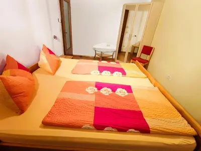 Ein Bett oder Betten in einem Zimmer der Unterkunft Ferienwohnung Seidl