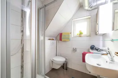 Ein Badezimmer in der Unterkunft Ferienhaus Trautner