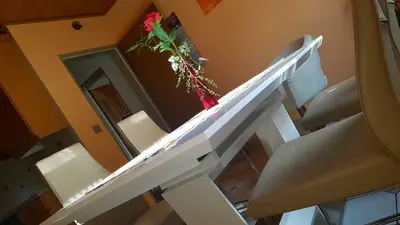 Ein Sitzbereich in der Unterkunft Ferienwohnung Röhrer