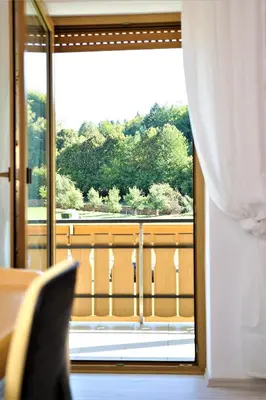 Ein Balkon oder eine Terrasse in der Unterkunft Ferienwohnung Röhrer