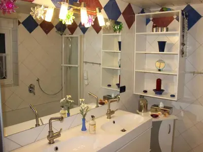 Ein Badezimmer in der Unterkunft Ferienwohnung Christine Trautner