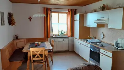 Küche/Küchenzeile in der Unterkunft Moierhof