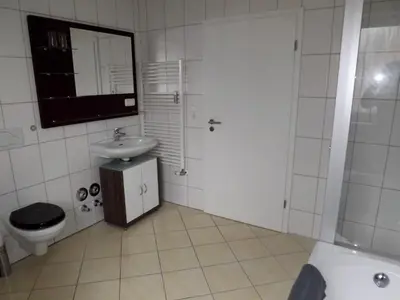 Ein Badezimmer in der Unterkunft Fewo Floss