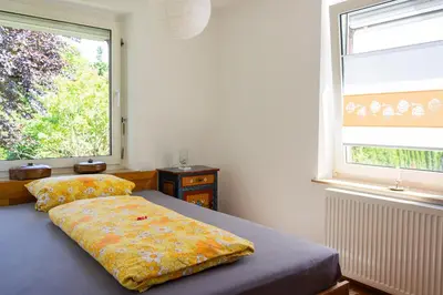 Ein Bett oder Betten in einem Zimmer der Unterkunft Ferienhaus Betty