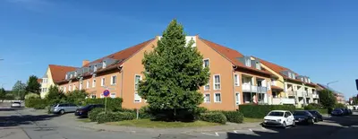 Das Gebäude in dem sich die Ferienwohnung befindet