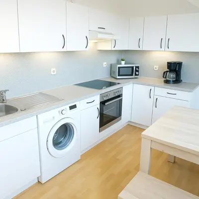 Küche/Küchenzeile in der Unterkunft SUNNYHOME Monteurwohnungen und Apartments in Schwandorf