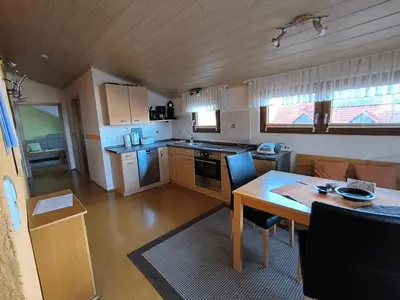 Küche/Küchenzeile in der Unterkunft Ferienhaus Brütting
