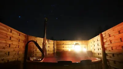 Grundriss der Unterkunft Fichtel-Bubble gegen Aufpreis mit Hot Tub und Sauna