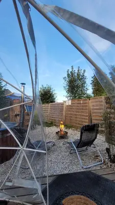 Grundriss der Unterkunft Fichtel-Bubble gegen Aufpreis mit Hot Tub und Sauna