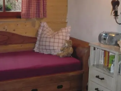 Ein Sitzbereich in der Unterkunft Biehlerhof