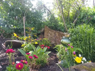 Ein Garten an der Unterkunft Biehlerhof