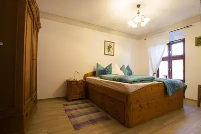 Ein Bett oder Betten in einem Zimmer der Unterkunft Altstadtzauber Amberg
