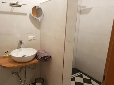 Ein Badezimmer in der Unterkunft Boardinghouse Stadtmauer
