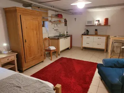 Küche/Küchenzeile in der Unterkunft Monteurzimmer