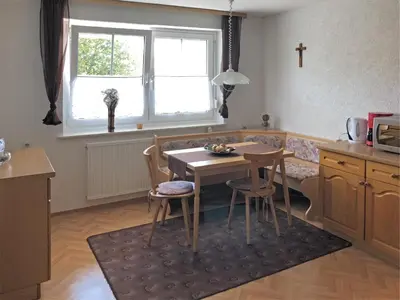 Küche/Küchenzeile in der Unterkunft Gartenwohnung Gößweinstein