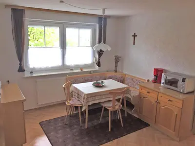 Küche/Küchenzeile in der Unterkunft Gartenwohnung Gößweinstein