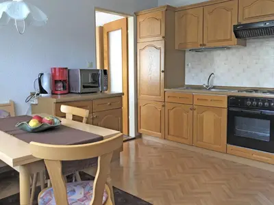Küche/Küchenzeile in der Unterkunft Gartenwohnung Gößweinstein
