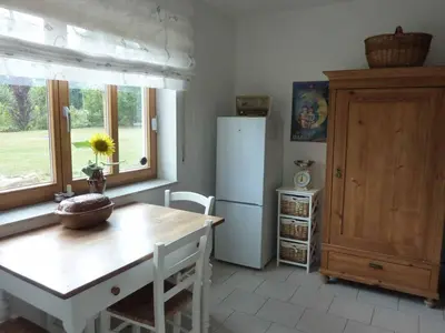 Küche/Küchenzeile in der Unterkunft Ferienwohnung Fantaisie