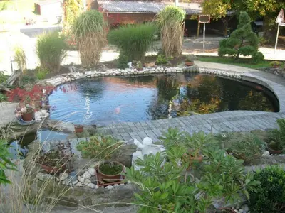 Ein Garten an der Unterkunft Ferienwohnung Schönblick