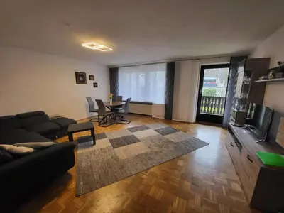 Ein Sitzbereich in der Unterkunft Andys Ferienwohnung