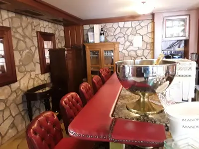 Ein Sitzbereich in der Unterkunft Hotel Feiler