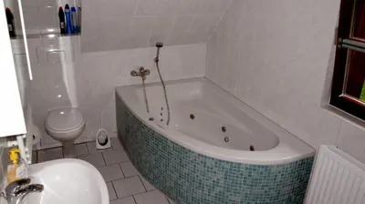 Ein Badezimmer in der Unterkunft Ferienhaus Bergtraum – Ferienwohnung Lilli