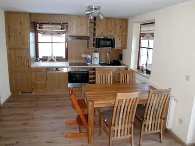 Küche/Küchenzeile in der Unterkunft Ferienhaus Bergtraum - Ferienwohnung Fanni