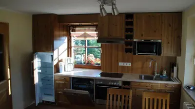 Küche/Küchenzeile in der Unterkunft Ferienhaus Bergtraum - Ferienwohnung Fanni