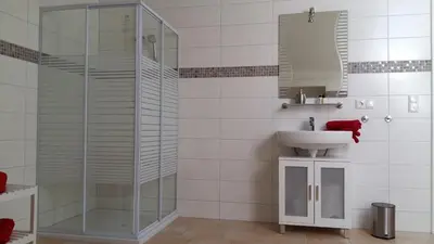 Ein Badezimmer in der Unterkunft Ferienwohnung Giovanni