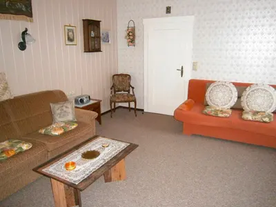 Ein Sitzbereich in der Unterkunft Ferienwohnung Central Bad Steben