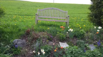 Ein Garten an der Unterkunft Ferienwohnung Hägelhof