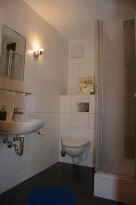 Ein Badezimmer in der Unterkunft Ferienwohnung Christina