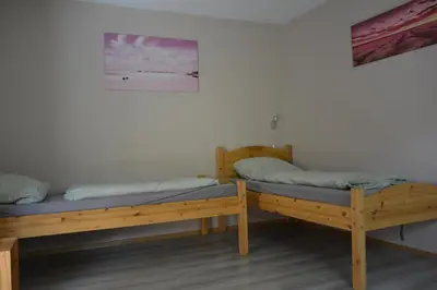 Ein Bett oder Betten in einem Zimmer der Unterkunft Ferienwohnung Christina