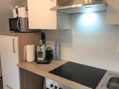 Küche/Küchenzeile in der Unterkunft Ferienwohnung Denise