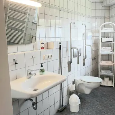 Ein Badezimmer in der Unterkunft Ferienhof Lang