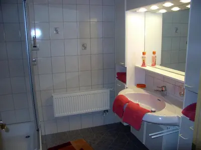 Ein Badezimmer in der Unterkunft FeWo Kreitl