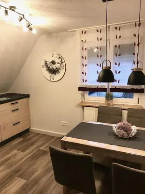 Küche/Küchenzeile in der Unterkunft Ferienhaus 2 An der Rodach
