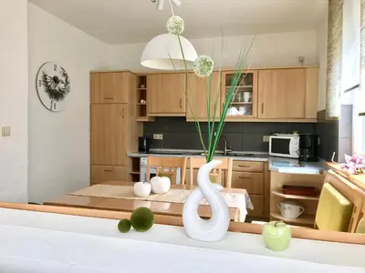 Küche/Küchenzeile in der Unterkunft Ferienhaus 2 An der Rodach