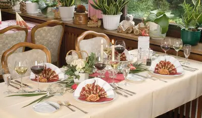 Essen im Hotel oder in der Nähe