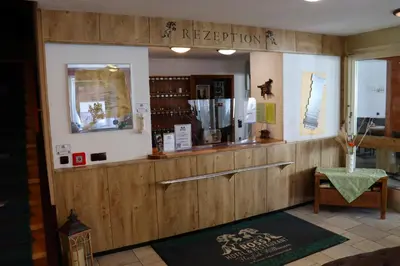 Küche/Küchenzeile in der Unterkunft Schwarzes Ross Hotel & Restaurant Oberwiesenthal