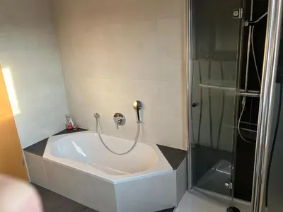 Ein Badezimmer in der Unterkunft Kulmblick Kastl
