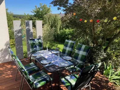 Ein Garten an der Unterkunft Kulmblick Kastl