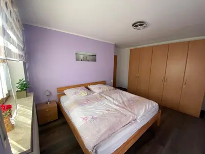 Ein Bett oder Betten in einem Zimmer der Unterkunft Kulmblick Kastl