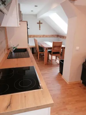 Küche/Küchenzeile in der Unterkunft Hanslbauernhof
