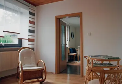 Ein Sitzbereich in der Unterkunft Ferienwohnung Maria